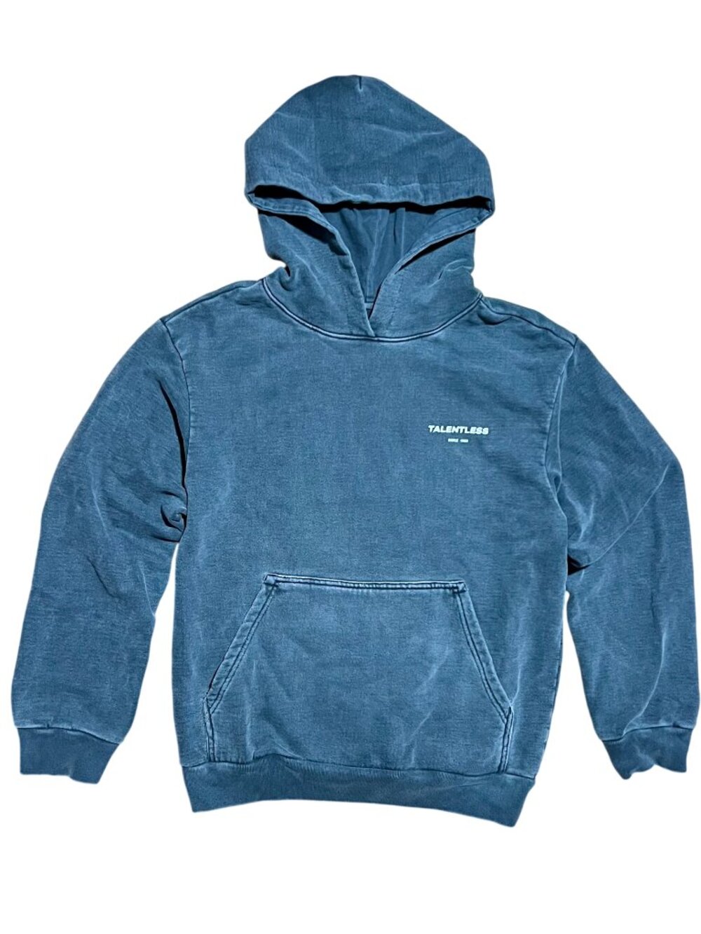 Talentless Circle Logo Since 1983 Gray Hoodie Sweatshirt, Unisex Small